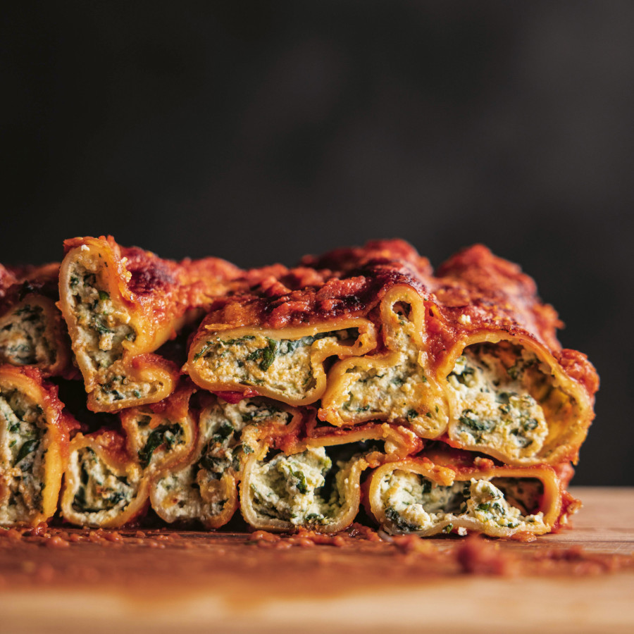 Canneloni mit Spinat und Ricotta