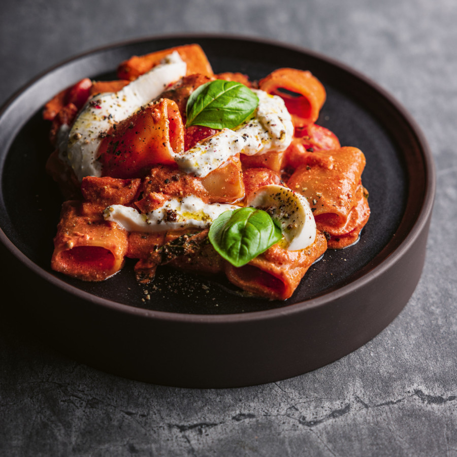 paccheri mit wodka